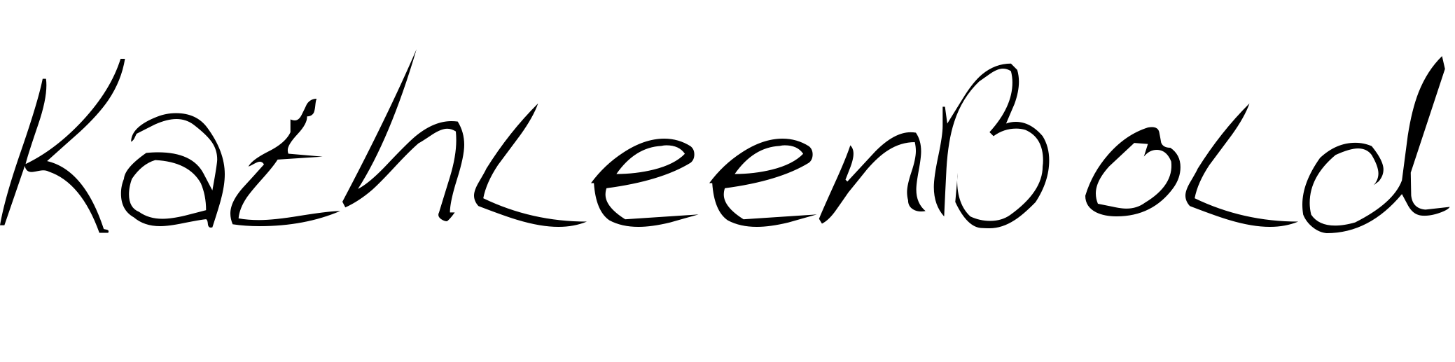Шрифт KathleenBold