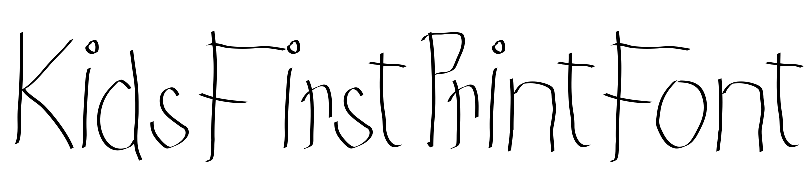 Шрифт KidsFirstPrintFont