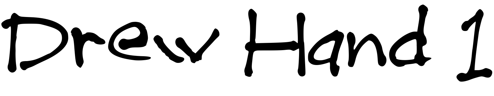 Шрифт Drew Hand 1