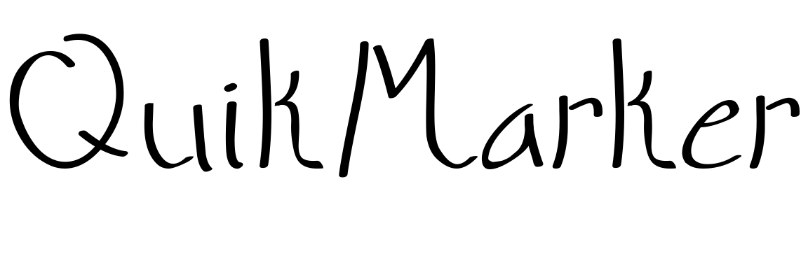 Шрифт QuikMarker