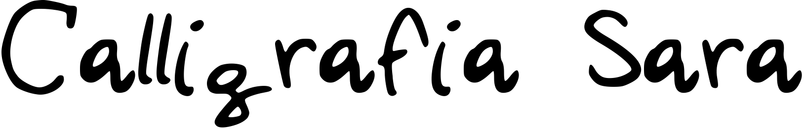 Шрифт Calligrafia Sara