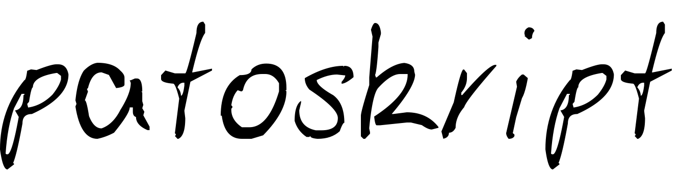 Шрифт patoskript