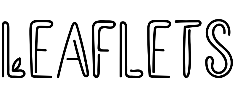 Шрифт Leaflets