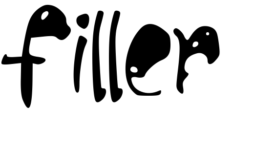 Шрифт filler_