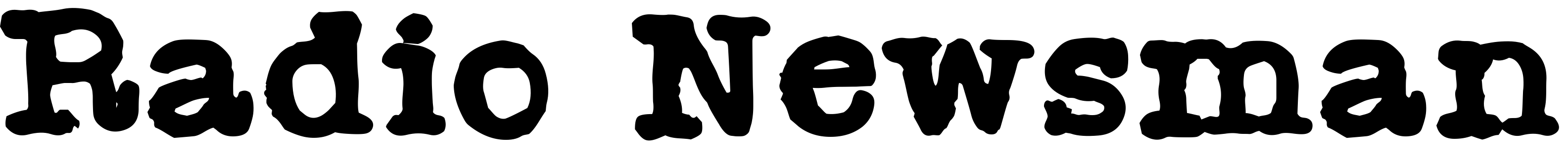 Шрифт Radio Newsman