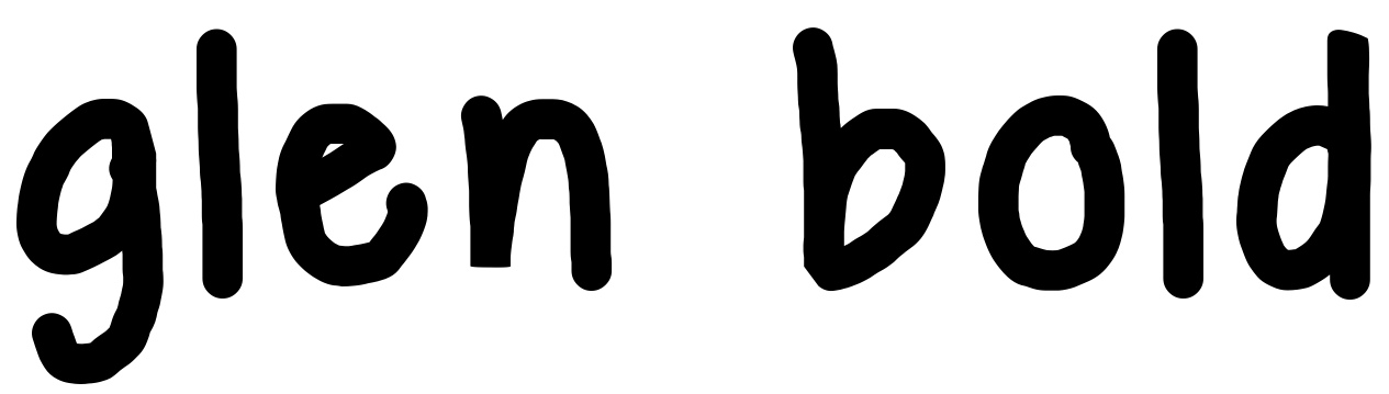 Шрифт glen bold