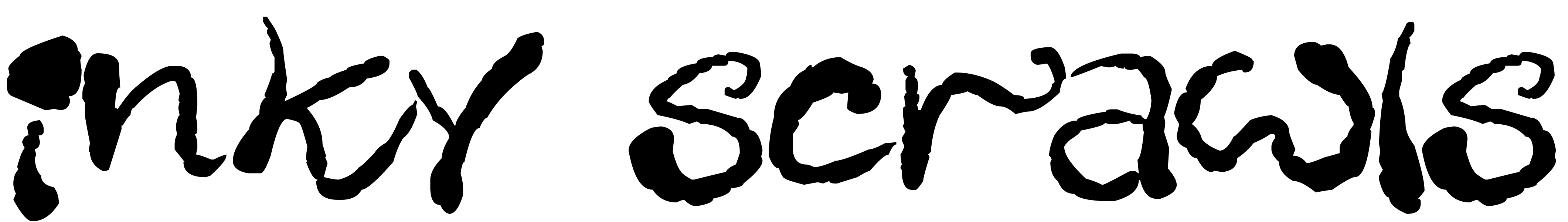 Шрифт Inky Scrawls