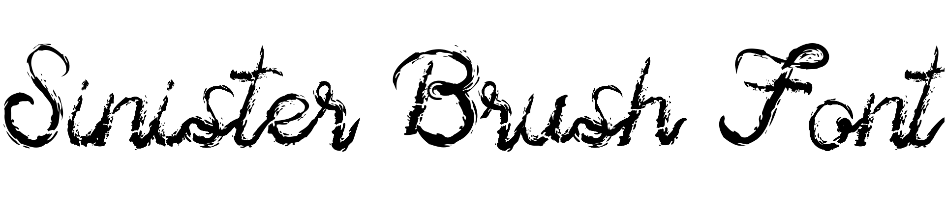 Шрифт Sinister Brush Font