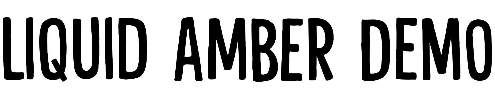 Шрифт Liquid Amber DEMO