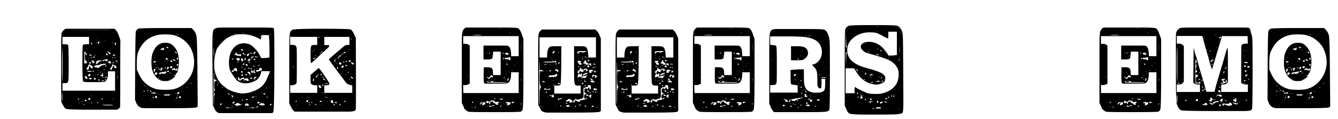 Шрифт Block Letters _ Demo