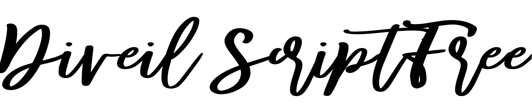 Шрифт Diveil ScriptFree