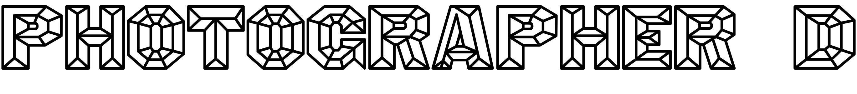 Шрифт Photographer 3D