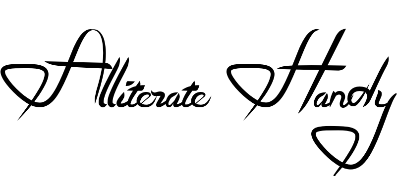 Шрифт Alliterate Handy