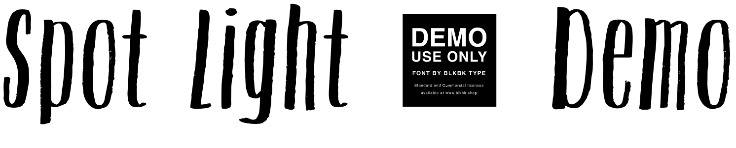 Шрифт Spot Light - Demo