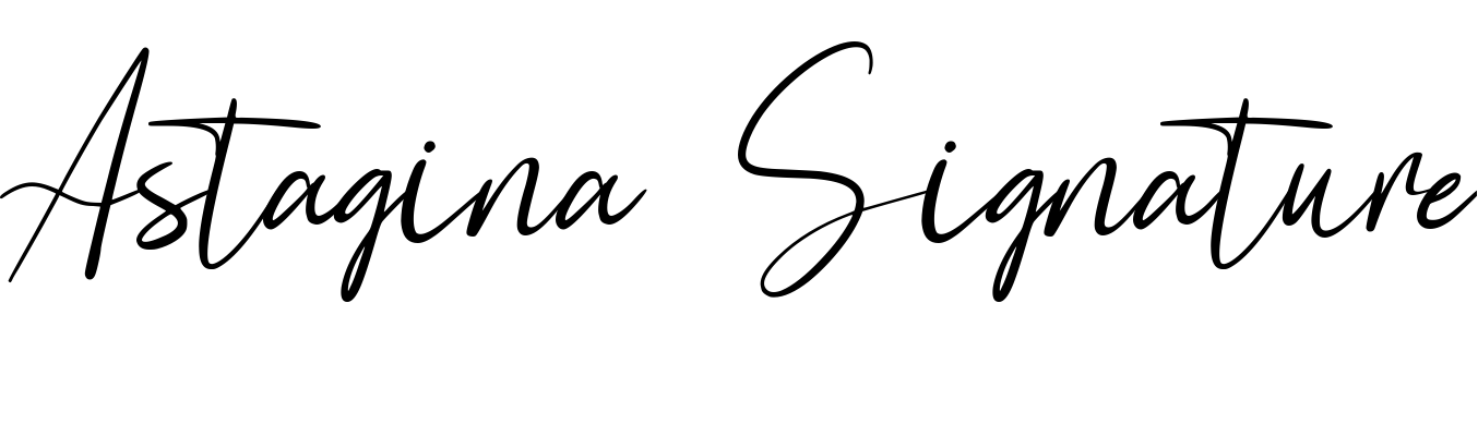 Шрифт Astagina Signature