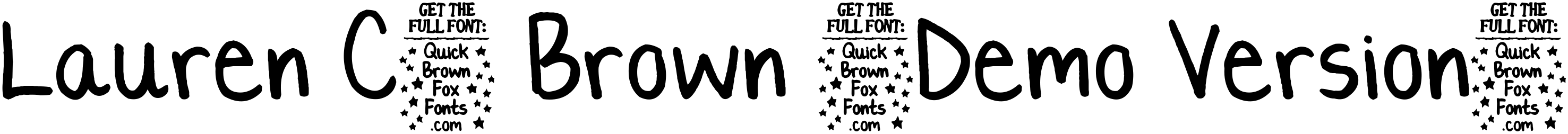 Шрифт Lauren C. Brown (Demo Version)