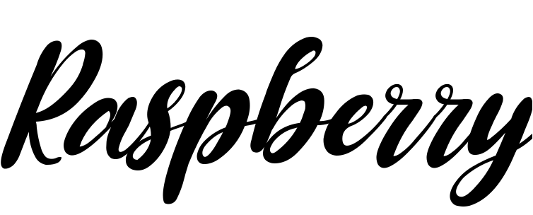 Шрифт Raspberry