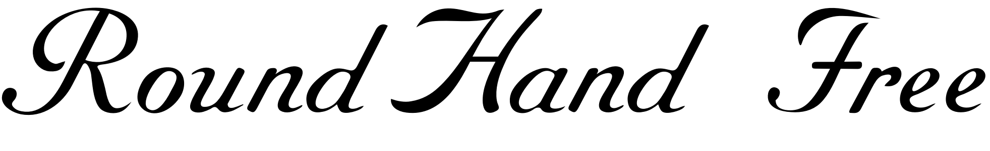 Шрифт RoundHand Free
