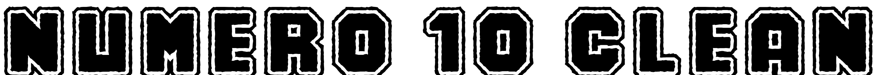 Шрифт Numero 10 Clean