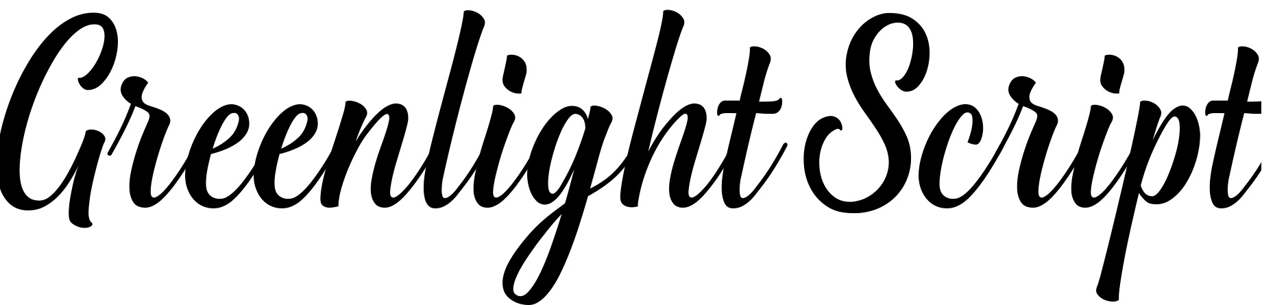 Шрифт Greenlight Script