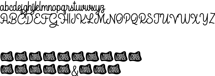 Шрифт AcapelaDEMO