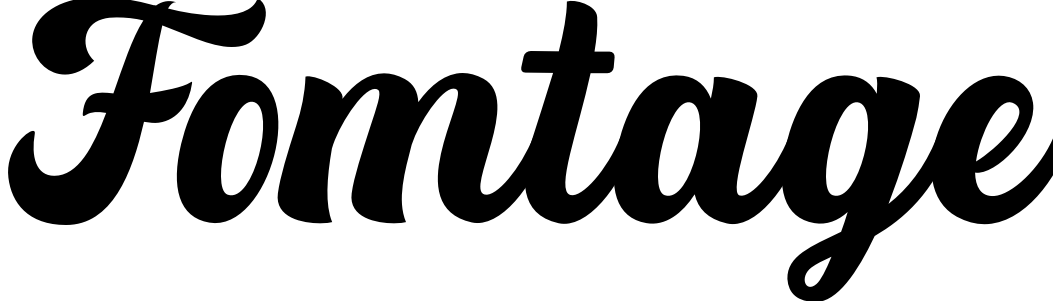 Шрифт Fomtage