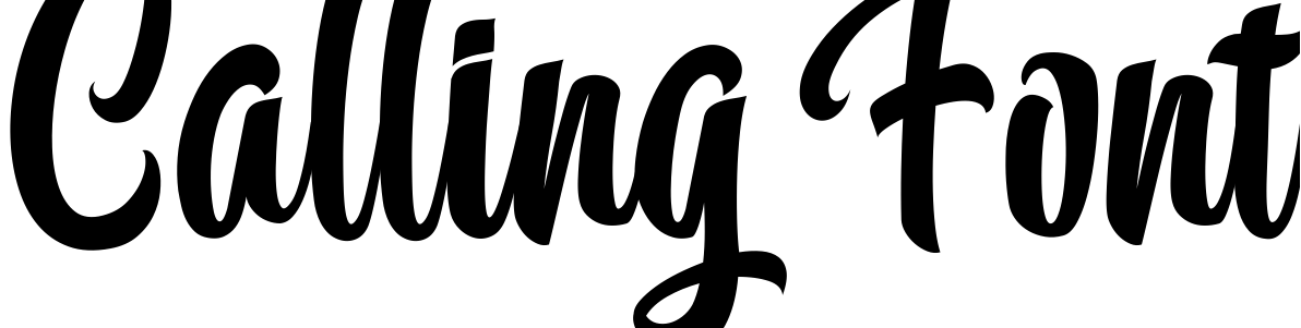 Шрифт Calling Font