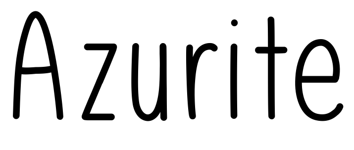 Шрифт Azurite