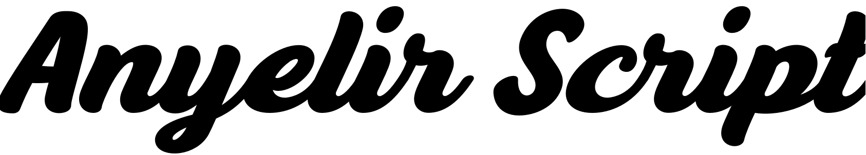 Шрифт Anyelir Script