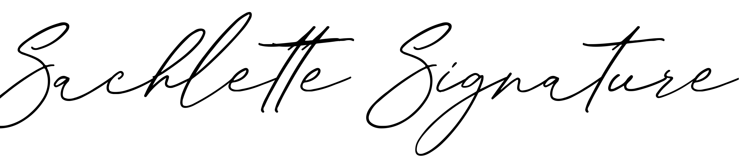 Шрифт Sachlette Signature