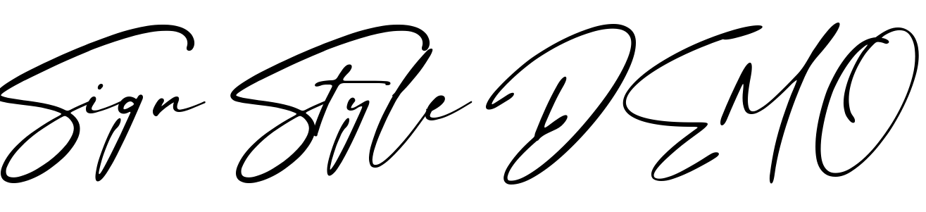 Шрифт Sign Style DEMO