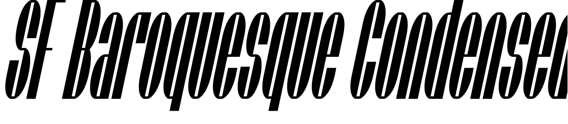 Шрифт SF Baroquesque Condensed