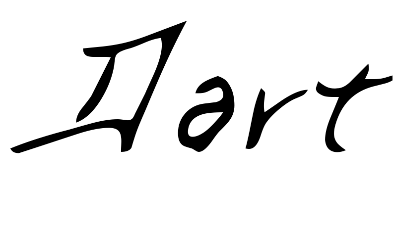 Шрифт Dart