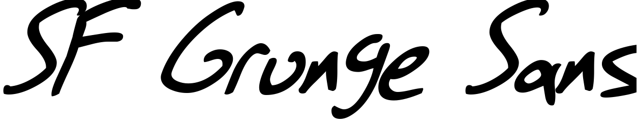 Шрифт SF Grunge Sans