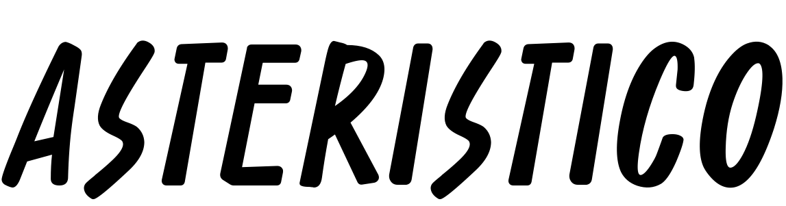 Шрифт Asteristico