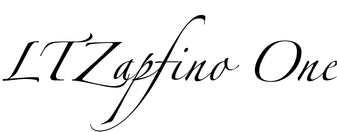 Шрифт LTZapfino One