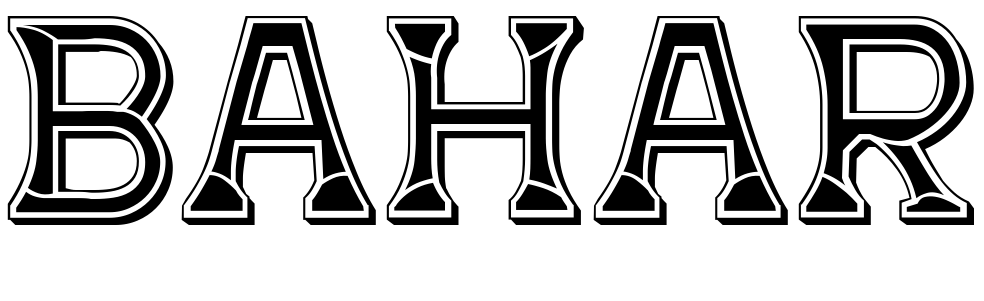 Шрифт Bahar