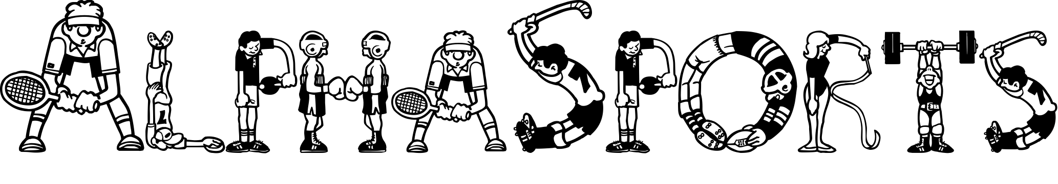 Шрифт AlphaSports