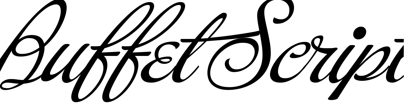 Шрифт Buffet Script