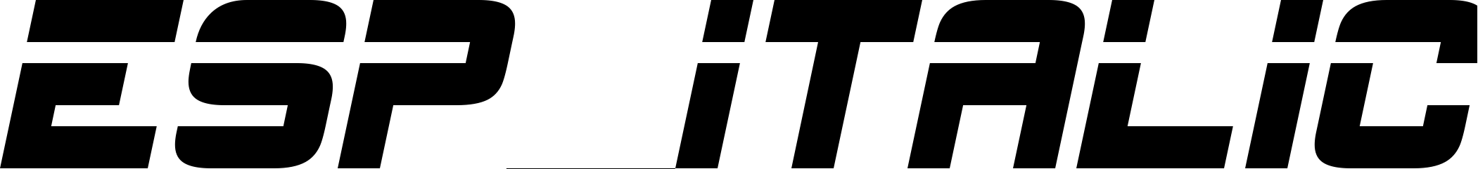 Шрифт ESP_Italic