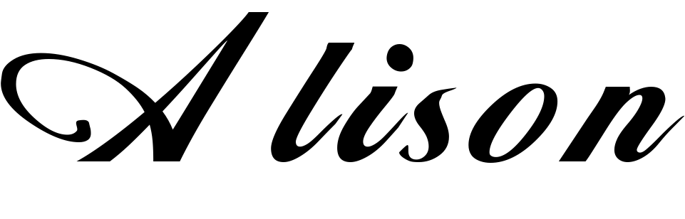 Шрифт Alison