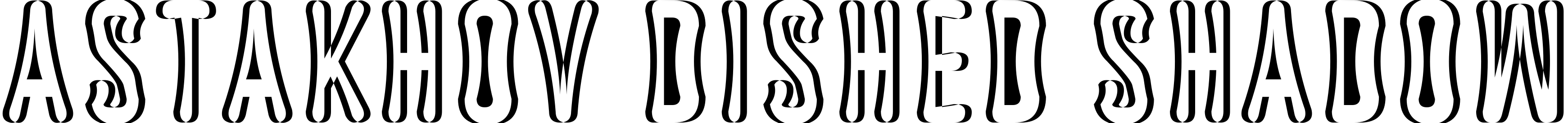 Шрифт Astakhov Dished Shadow
