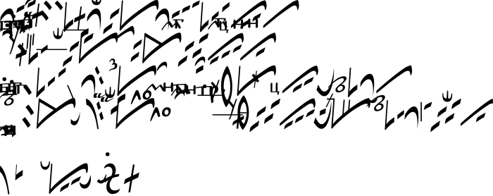 Шрифт Paraklht