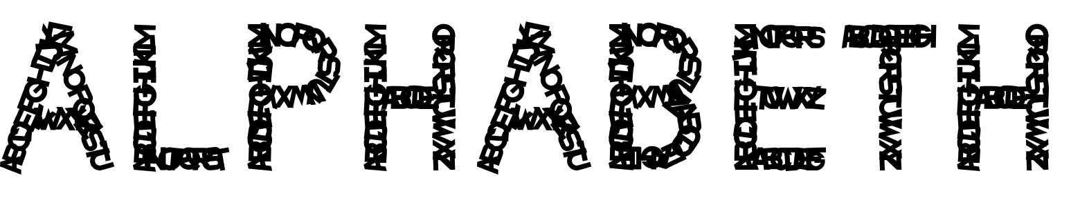Шрифт ALPHABETH