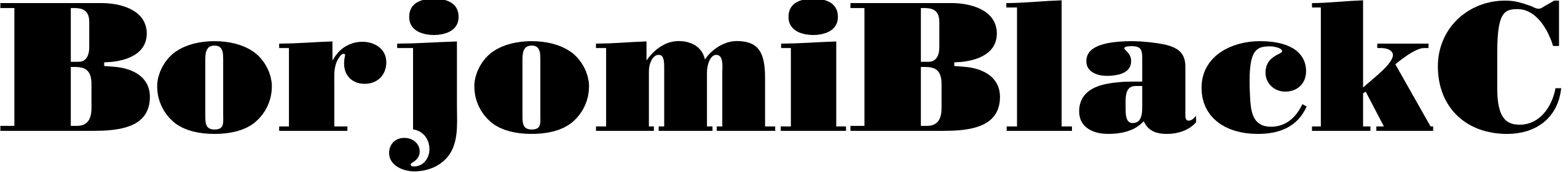 Шрифт BorjomiBlackC