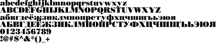Шрифт BorjomiBlackC