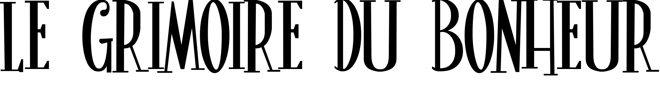 Шрифт Le Grimoire du Bonheur