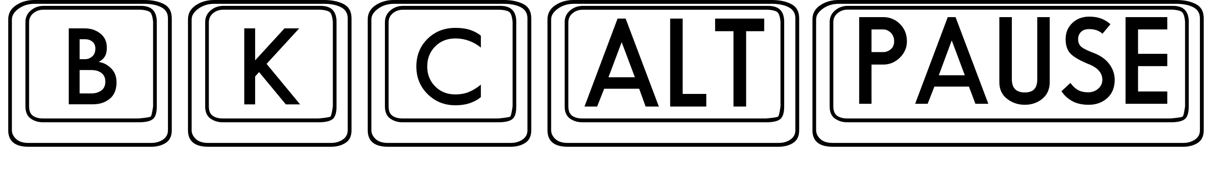 Шрифт BKCap