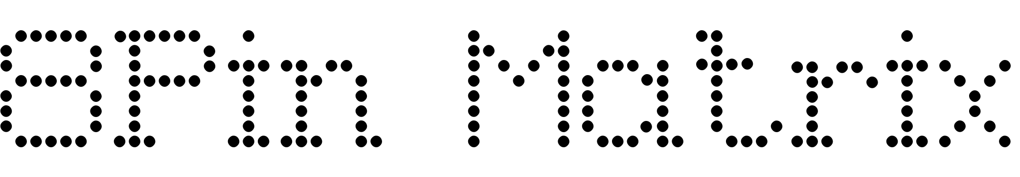 Шрифт 8Pin Matrix