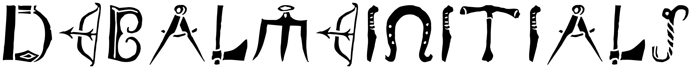 Шрифт DeBalmeInitials